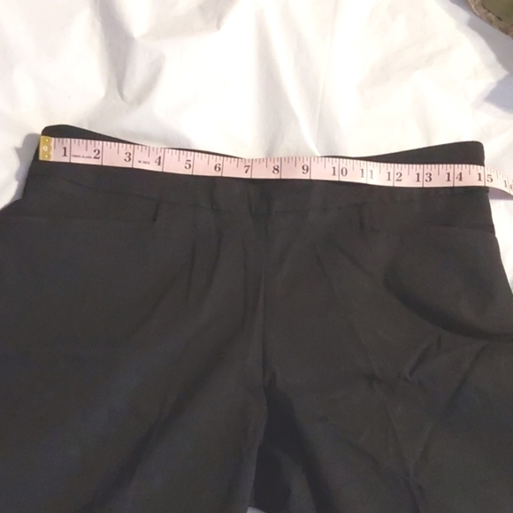 Time And Tru-Black Straight Leg Mid Rise Dress Pants Petite Stretch Sz.M - Picture 6 of 9